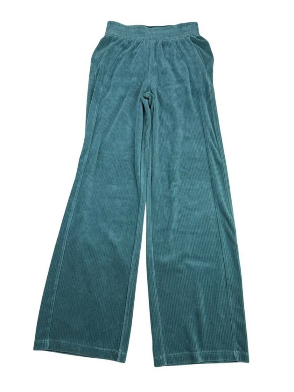 Lululemon Scuba Wide Leg Mid Rise Pant Velvet Storm Teal - Picture 2 of 6